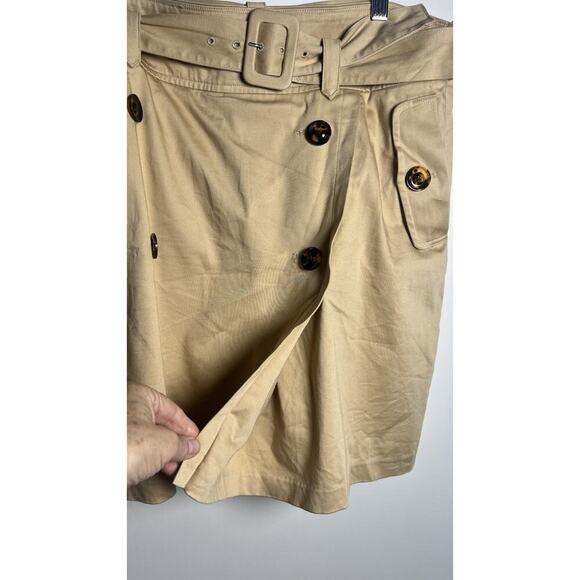 Spartina 449 Women’s Size 16 Danelle Twill Khaki Belted Button Details Skort EUC - Picture 10 of 15
